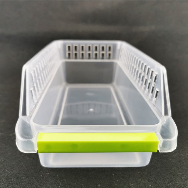 JILEN- Refrigerator plastic storage basket household kitchen egg box fruit and vegetable sorting frame PP drawer type storage box displ