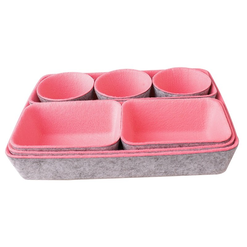 Multifunctional Drawer Dividers Organizer 8 Piece Felt Drawers Dividers Felt Storage Box for Office