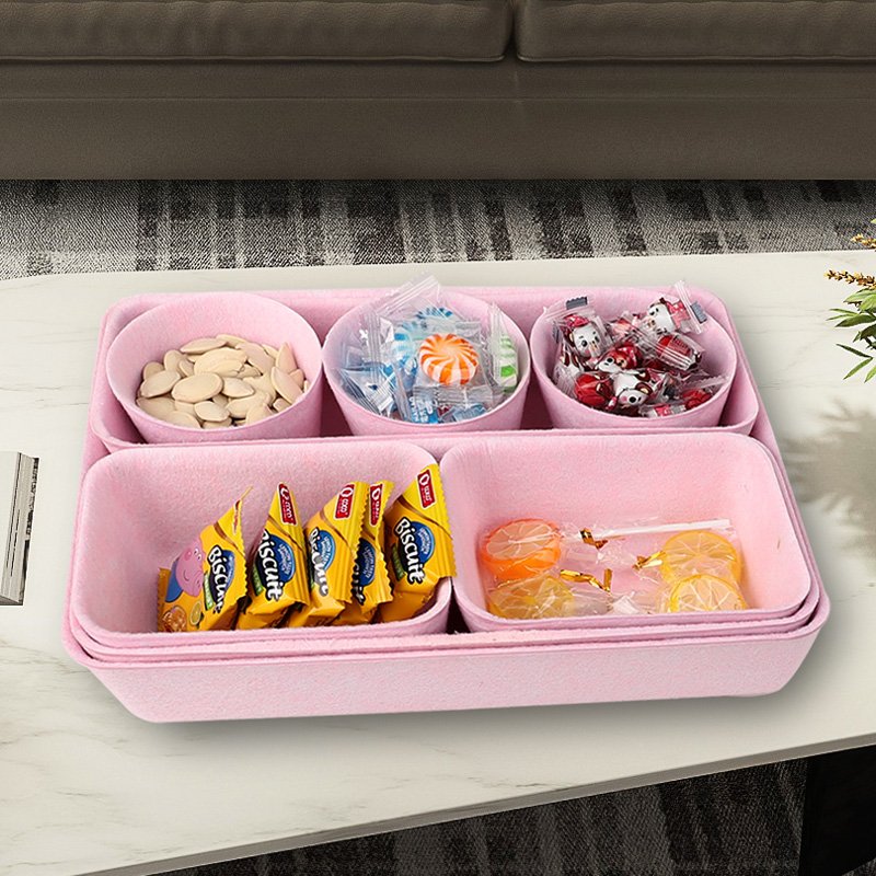 Multifunctional Drawer Dividers Organizer 8 Piece Felt Drawers Dividers Felt Storage Box for Office