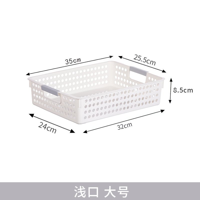 Plastic Storage Pantry Baskets Bathroom Office Drawer Organizer Kitchen Vegetable Fruit Storage Basket