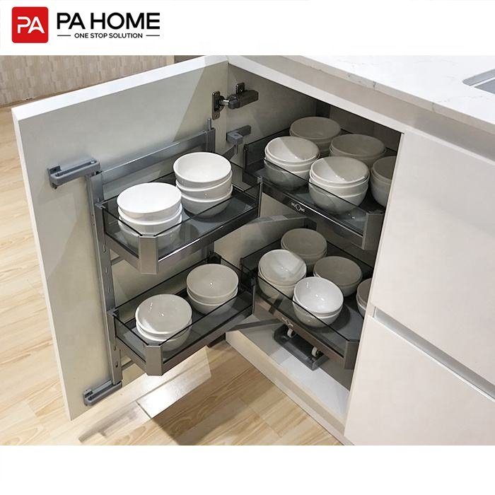 PA European custom vintage island design white shaker storage kitchen cabinets