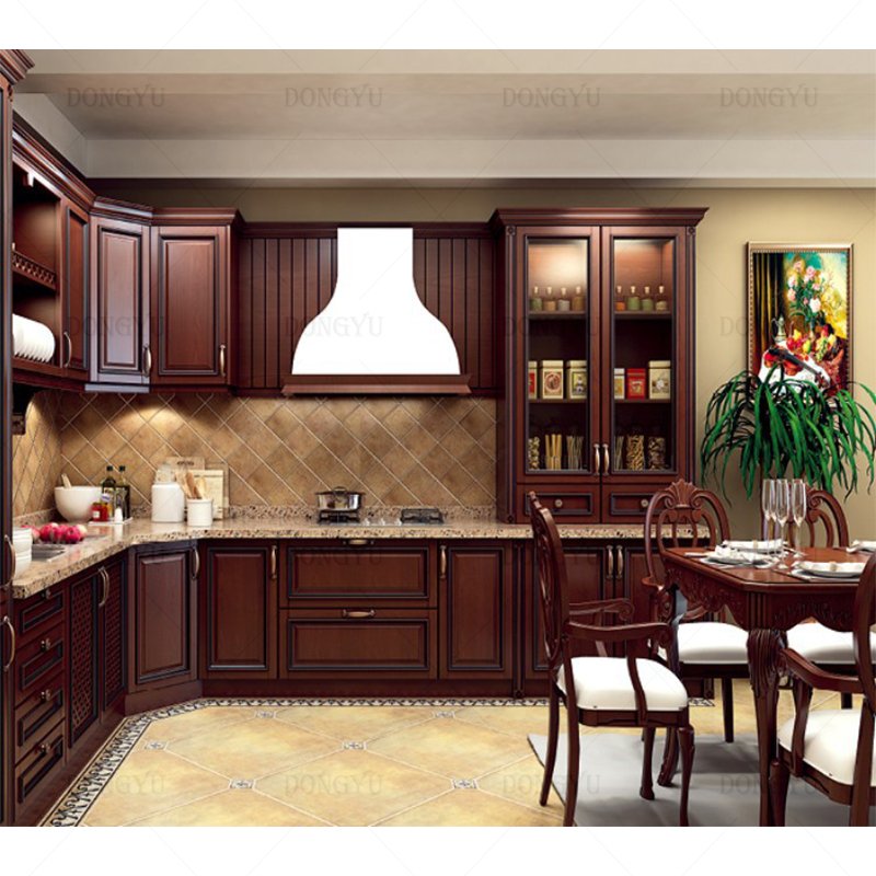Modern Italian Style Luxury Cheap China Furniture Design Sets Island Melamine Solid Wood Kitchen Cabinets