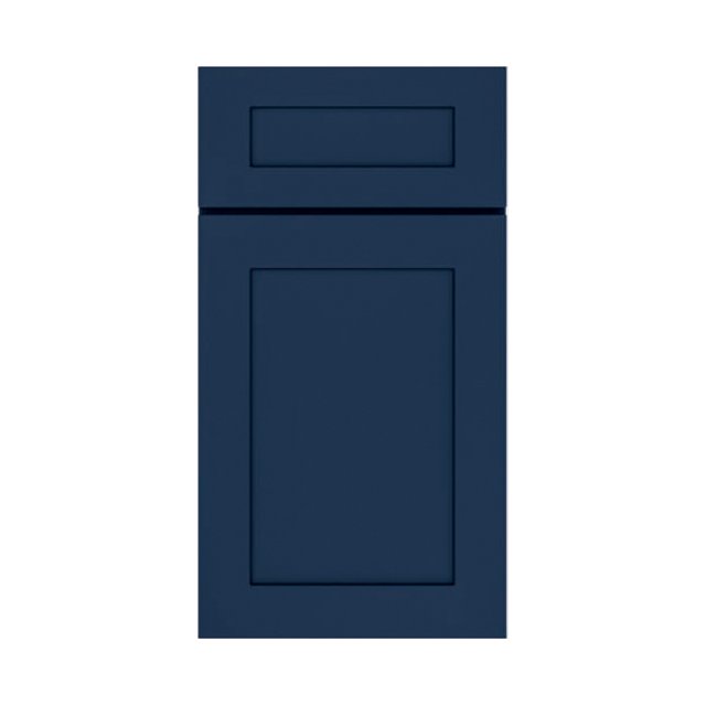 Kitchen Furniture Luxury Custom Designs Navy Modern Style Solid Wood RTA Soft Close Modular Kitchen Cabinets from Vietnam