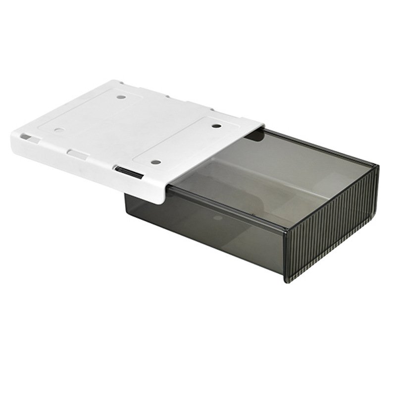 Hidden drawer office stackable storage organizer drawer self-adhesive stationery storage box for desk