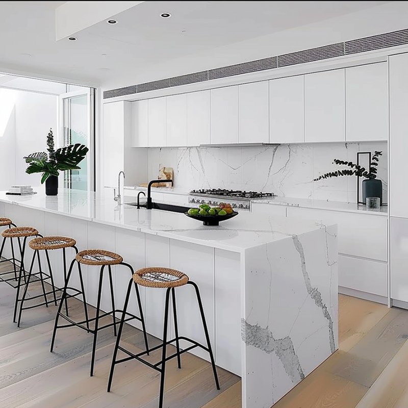 Modern Custom Designs Australian Kitchen Cabinets White Luxury Modular Kitchen Furniture Cabinet Set