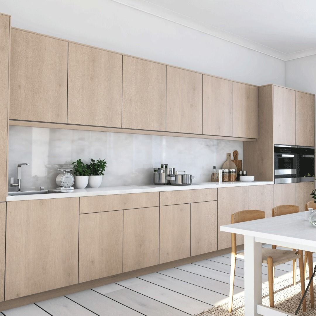 Kitchen Furniture Design Ready to Assemble Cabinets Modular Modern Solid Wood Kitchen Cabinet Set For Home Kitchen