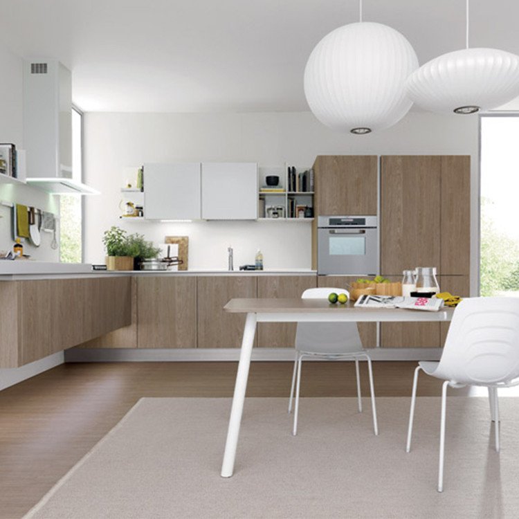 Prima 2023 Beautiful Kitchen Cabinet Used For Apartment/Hotel Solid Wood Cupboard