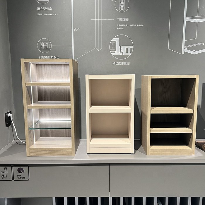 Factory Custom Assemble Ready Made Wood Cabinets Small Sample Cabinet