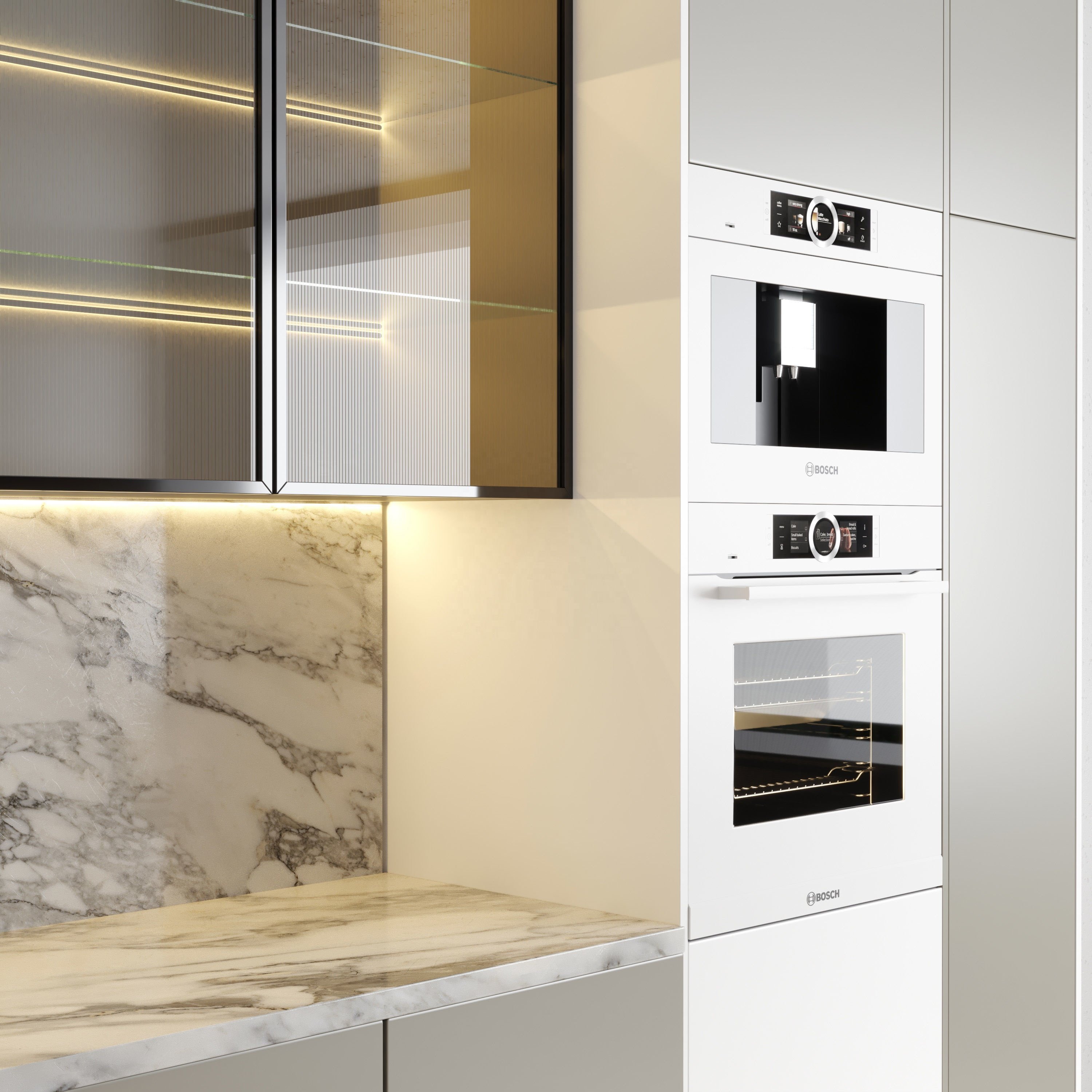 PA storage pantry cabinets lacquer painting modern glass designs kitchen cupboards