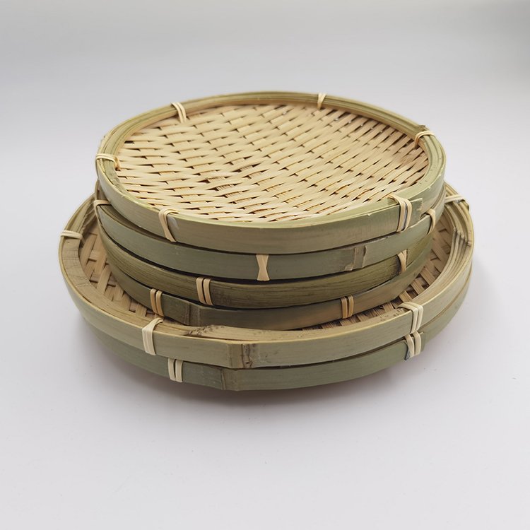 Natural Bamboo Storage Basket Fruit Dish Rattan Bread Basket Kitchen Food Picnic Bread Sundry Container