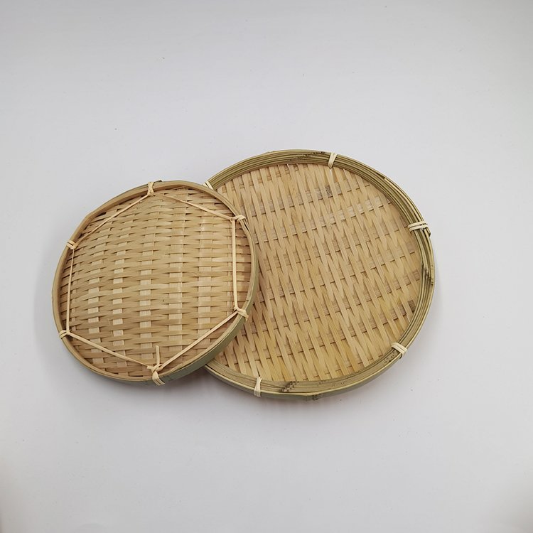 Natural Bamboo Storage Basket Fruit Dish Rattan Bread Basket Kitchen Food Picnic Bread Sundry Container