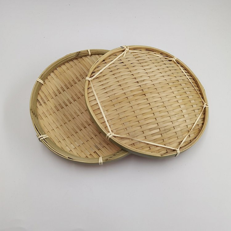 Natural Bamboo Storage Basket Fruit Dish Rattan Bread Basket Kitchen Food Picnic Bread Sundry Container