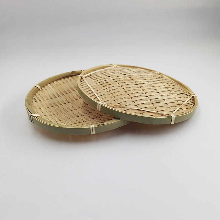 Natural Bamboo Storage Basket Fruit Dish Rattan Bread Basket Kitchen Food Picnic Bread Sundry Container