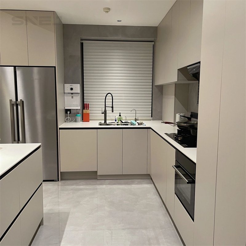 Low Price Kitchen Cabinet Natural White Kitchen For Bathroom Modern Style High Quality Cabinets Kitchen With Sink