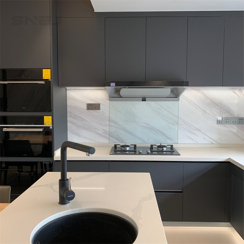 Low Price Kitchen Cabinet Natural White Kitchen For Bathroom Modern Style High Quality Cabinets Kitchen With Sink