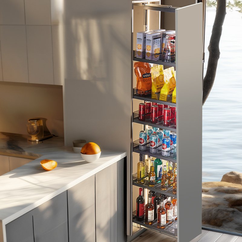 Pantry unit for kitchen Pull-Out Basket Kitchen Storage Holder Accessories Cabinet Organizer cabinet pull out shelves
