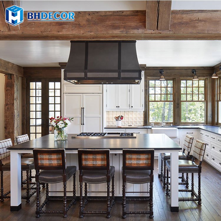 Hot Sale Cheap Custom Hamptons High End American Inset Cuisine Hdf Shaker Door Style Kitchen Cabinet