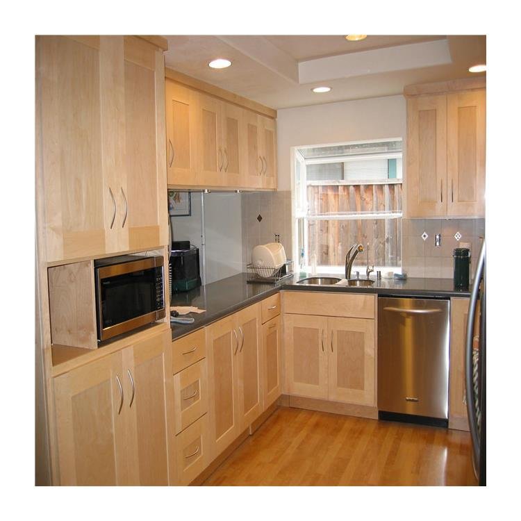 New Style Solid Wood Kitchen Cabinet Kitchen Cabinet Wooden Kitchen Cabinets