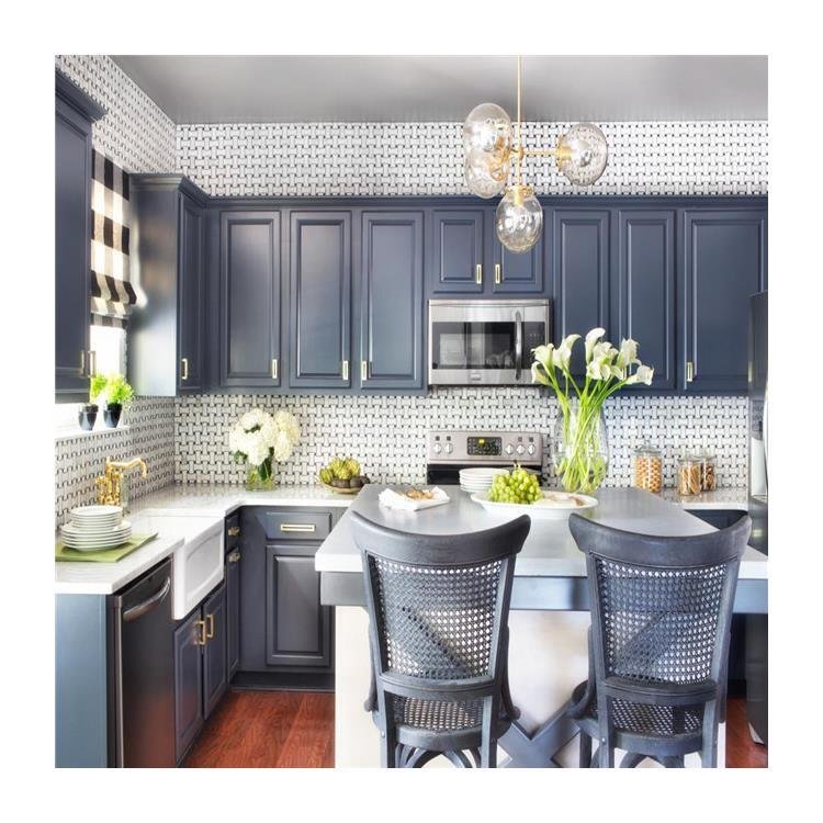 New Style Solid Wood Kitchen Cabinet Kitchen Cabinet Wooden Kitchen Cabinets