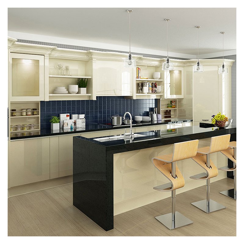 DAJI American Style Design Furniture Kitchen Cabinet Units Modern Multifunctional China Solid Color Customized Color Wood White