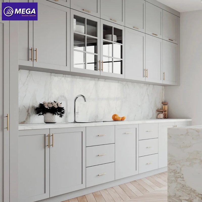American style painted Shaker kitchen cabinet european style solid wood kitchen cabinet modular kitchen designs
