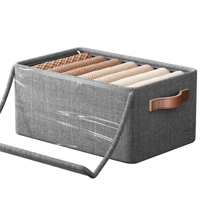 High quality clothes storage box fabric organizer foldable socks storage closet organizer dividers drawer organizers with lid