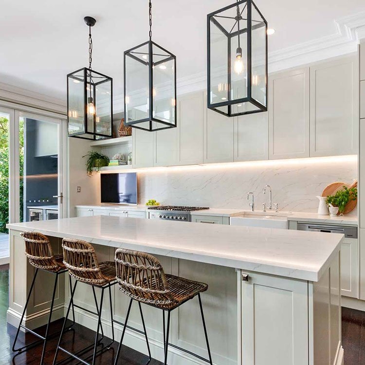 Solid Wood Satin White Shaker Kitchen Cabinets With Islands Designs Cabinets