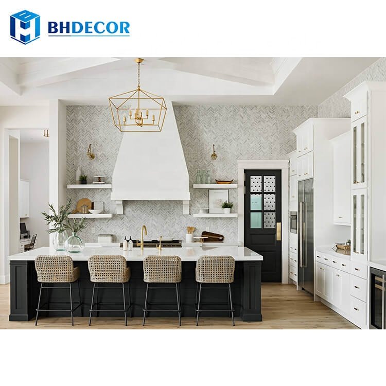Solid Wood Satin White Shaker Kitchen Cabinets With Islands Designs Cabinets