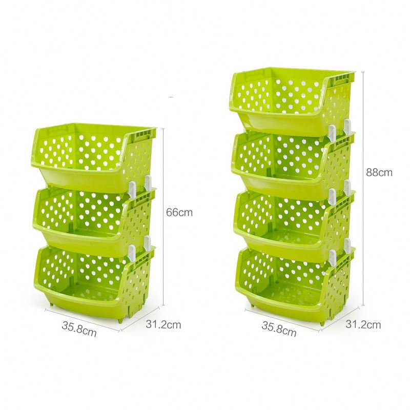 Modern 2pcs Golden Kitchen Plastic Hamper Basket Best Welcome Fashion Storage Accessories for Bathroom and Wardrobe