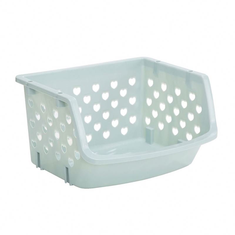 Modern 2pcs Golden Kitchen Plastic Hamper Basket Best Welcome Fashion Storage Accessories for Bathroom and Wardrobe