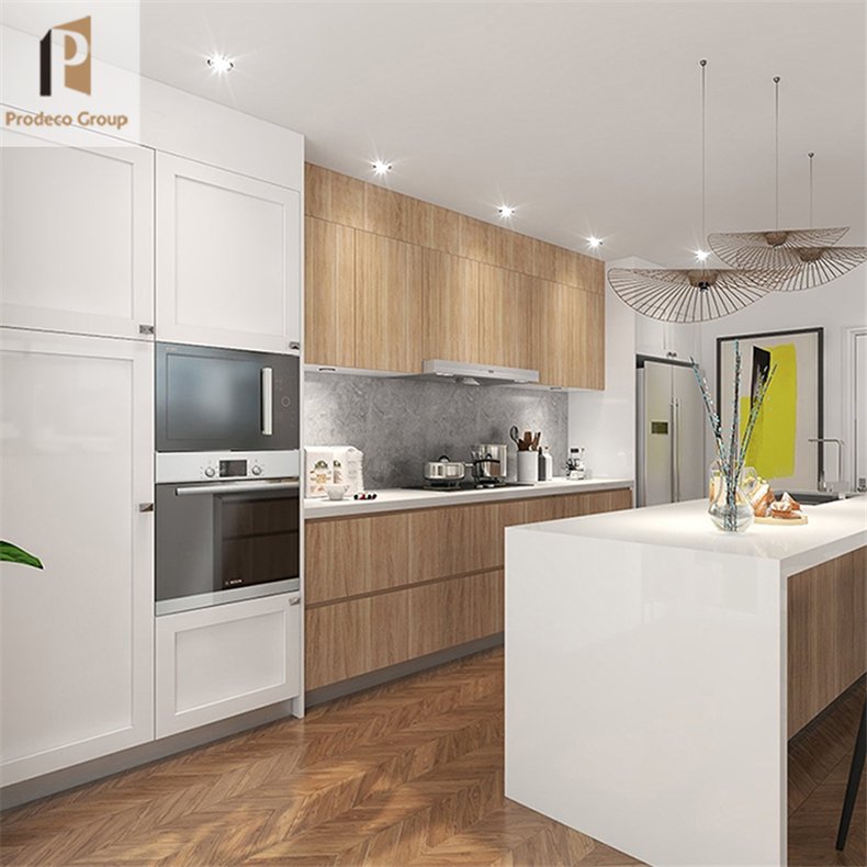 Wooden Kitchen Wall Hanging Cabinet Modern Solid Wood Kitchen Cabinet Joinery