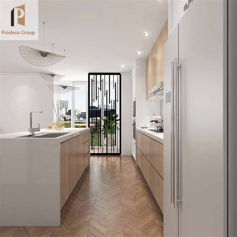 Wooden Kitchen Wall Hanging Cabinet Modern Solid Wood Kitchen Cabinet Joinery