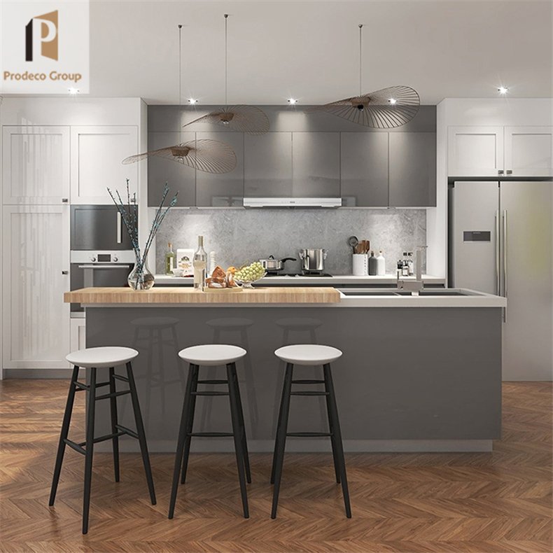 Wooden Kitchen Wall Hanging Cabinet Modern Solid Wood Kitchen Cabinet Joinery