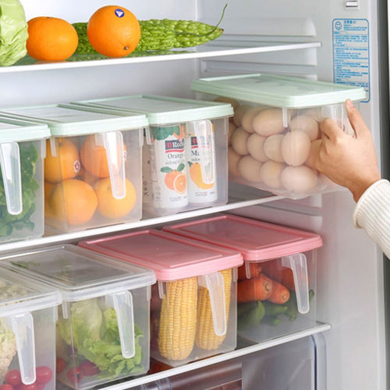 Plastic Kitchen Drawer Food Container Refrigerator Storage Box