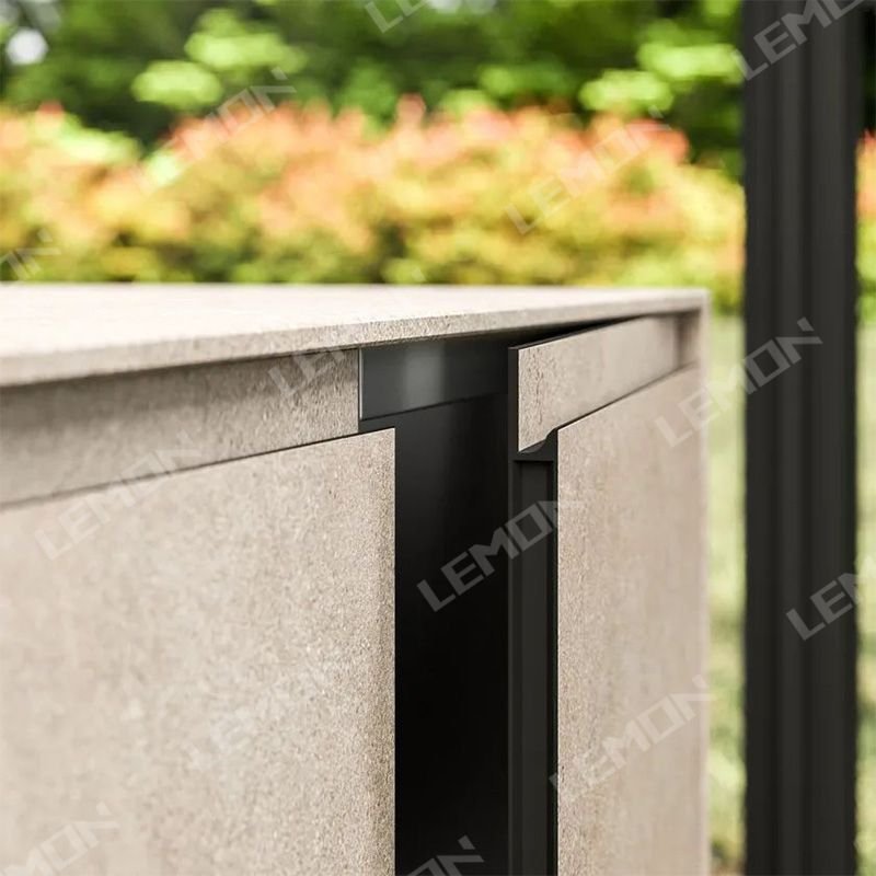 High End Designs Custom Color Stainless Steel Kitchen Cabinets With Stove Sink Faucet For Outside Cooking