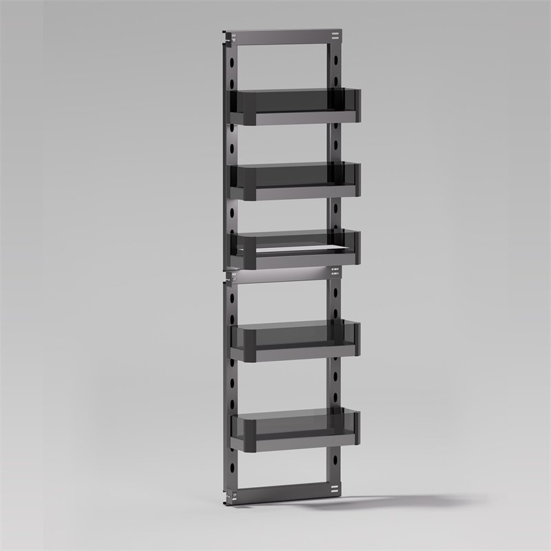 Stainless Steel Storage Kitchen Cabinet Shelves Organizers 5 Layer Sliding Side Glass Storage Drawer Pull Out Basket