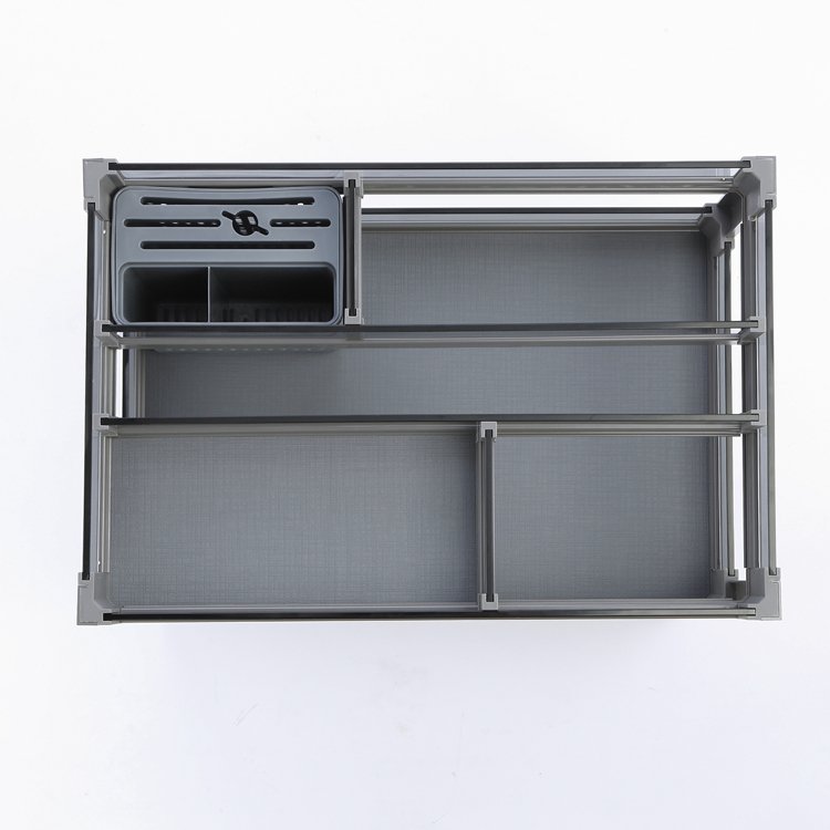 Unihopper Multi-functional Cabinet Accessories Soft Closing Drawer Seasoning Basket Kitchen Pull Out Basket Drawer