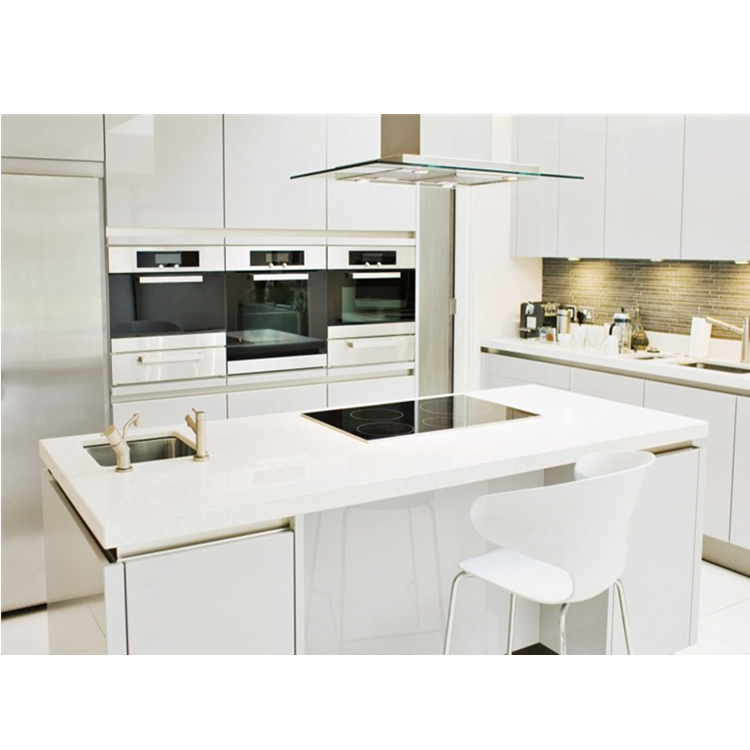 Prima Housing High Level Good High Gloss Lacquer Kitchen Cabinet Doors Modular Kitchen Cabinet With Island