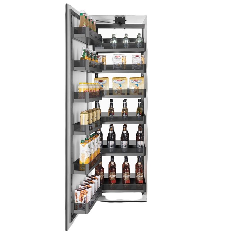 Smart Intelligent Elevator Linkage Snack Cabinet Storage Tall 5 6 Layers Kitchen Cabinet Pull Out Glass Basket Unit Pantry