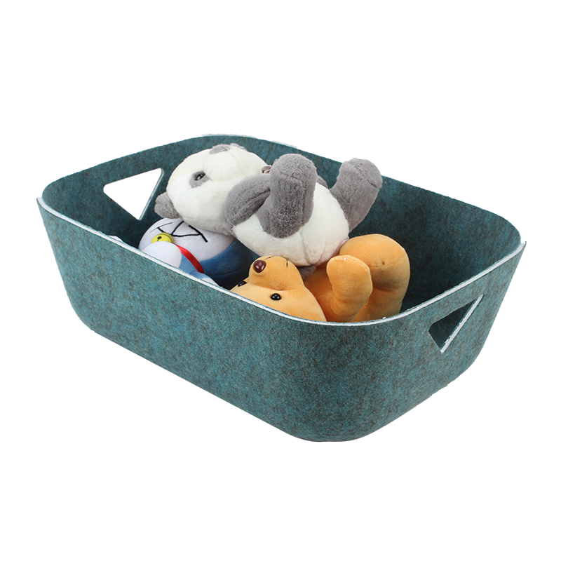 Wholesale sustainable polyester PET customized color size thermoforming basket heat press felt storage for home office