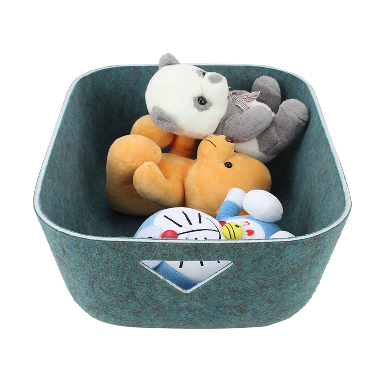 Wholesale sustainable polyester PET customized color size thermoforming basket heat press felt storage for home office