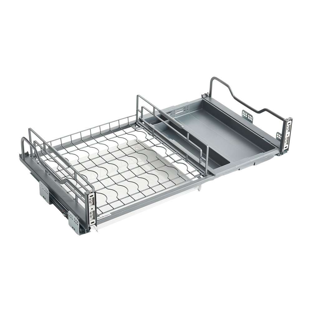 Mesh Kitchen Vegetable Storage Stainless Steel Drawer Pull Out Basket