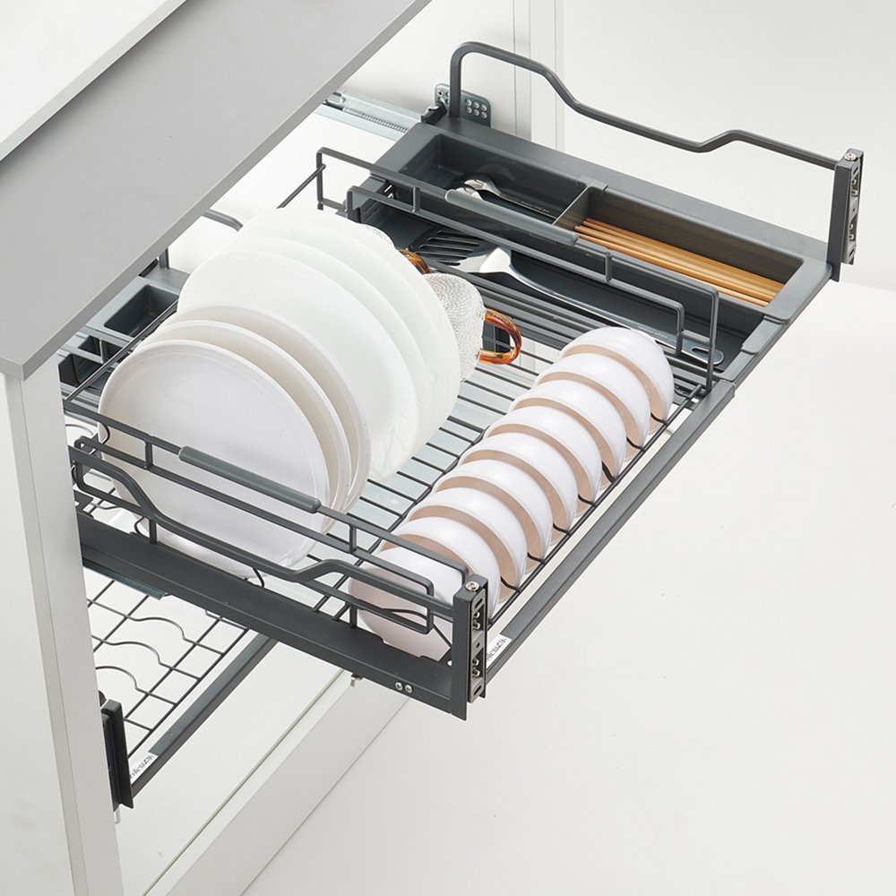 Mesh Kitchen Vegetable Storage Stainless Steel Drawer Pull Out Basket