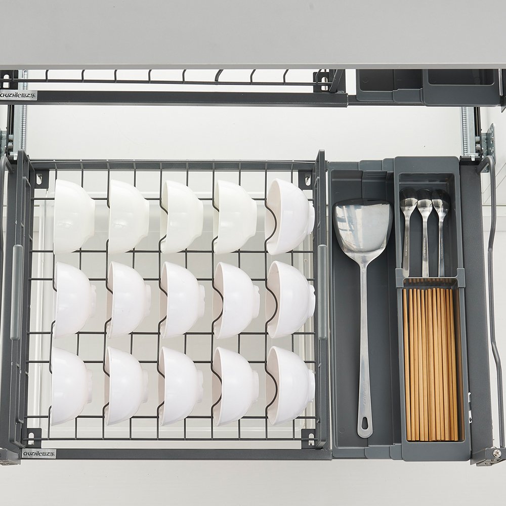 Mesh Kitchen Vegetable Storage Stainless Steel Drawer Pull Out Basket