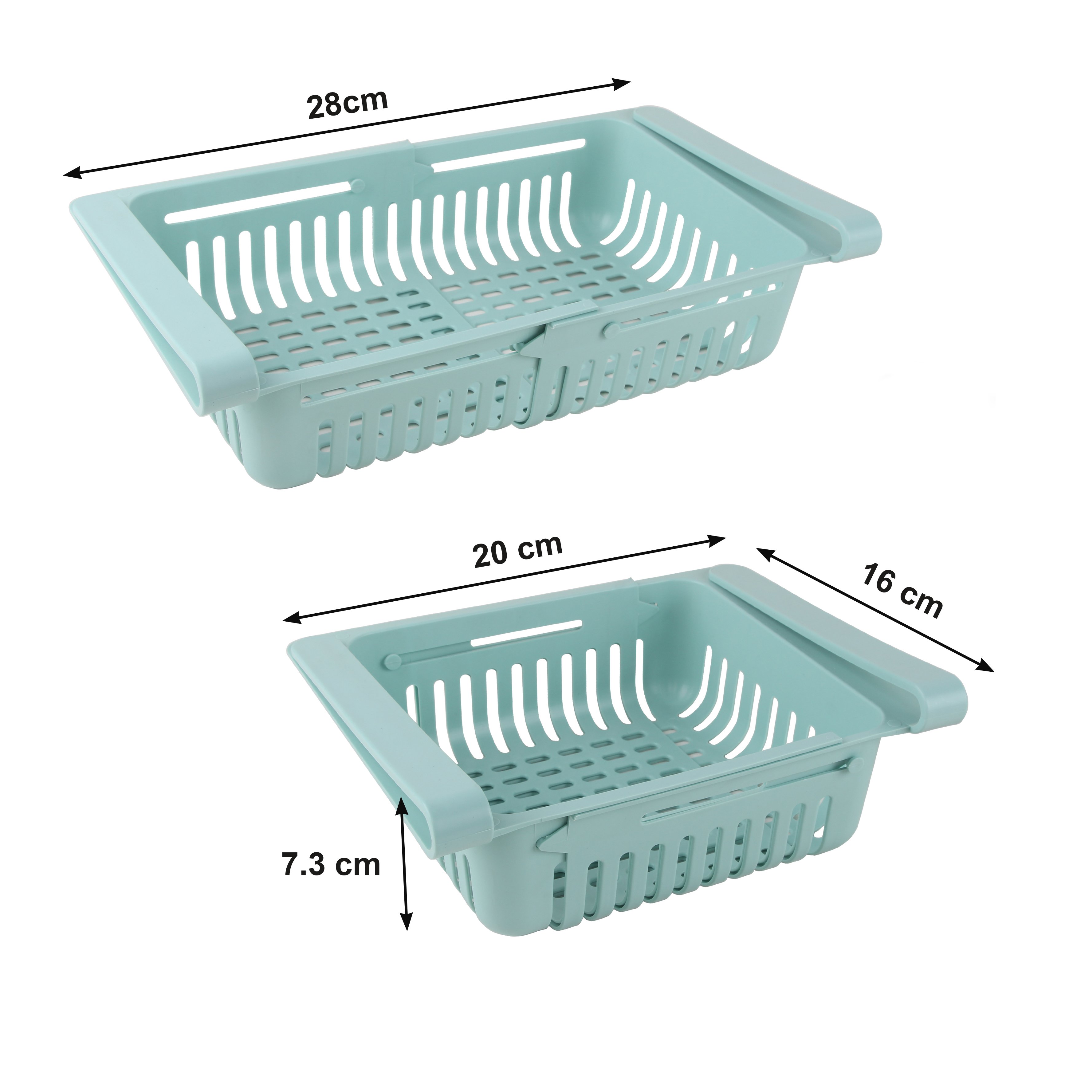 Hot Sale Product Refrigerator Fruit and Vegetable Drain Basket Organizer Food Storage Drawer Basket