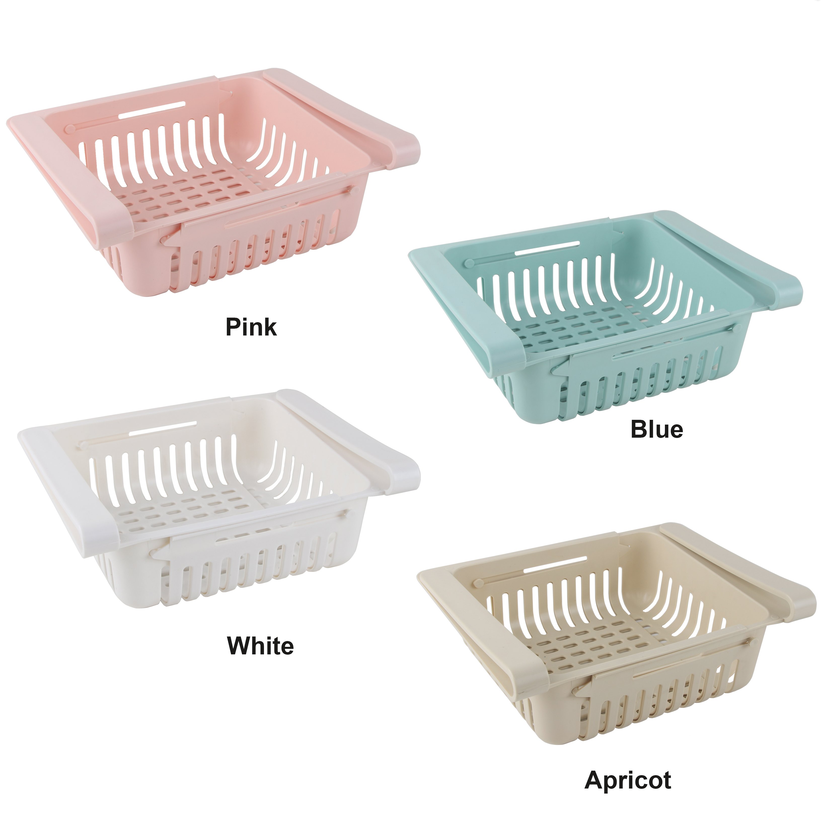 Hot Sale Product Refrigerator Fruit and Vegetable Drain Basket Organizer Food Storage Drawer Basket
