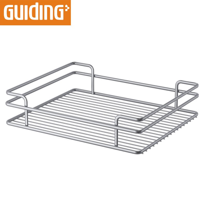 Soft closing Kitchen Cabinet Organizers Nano Sliding Wire Shelves 2-Tier Magic Corner for Kitchen Corner
