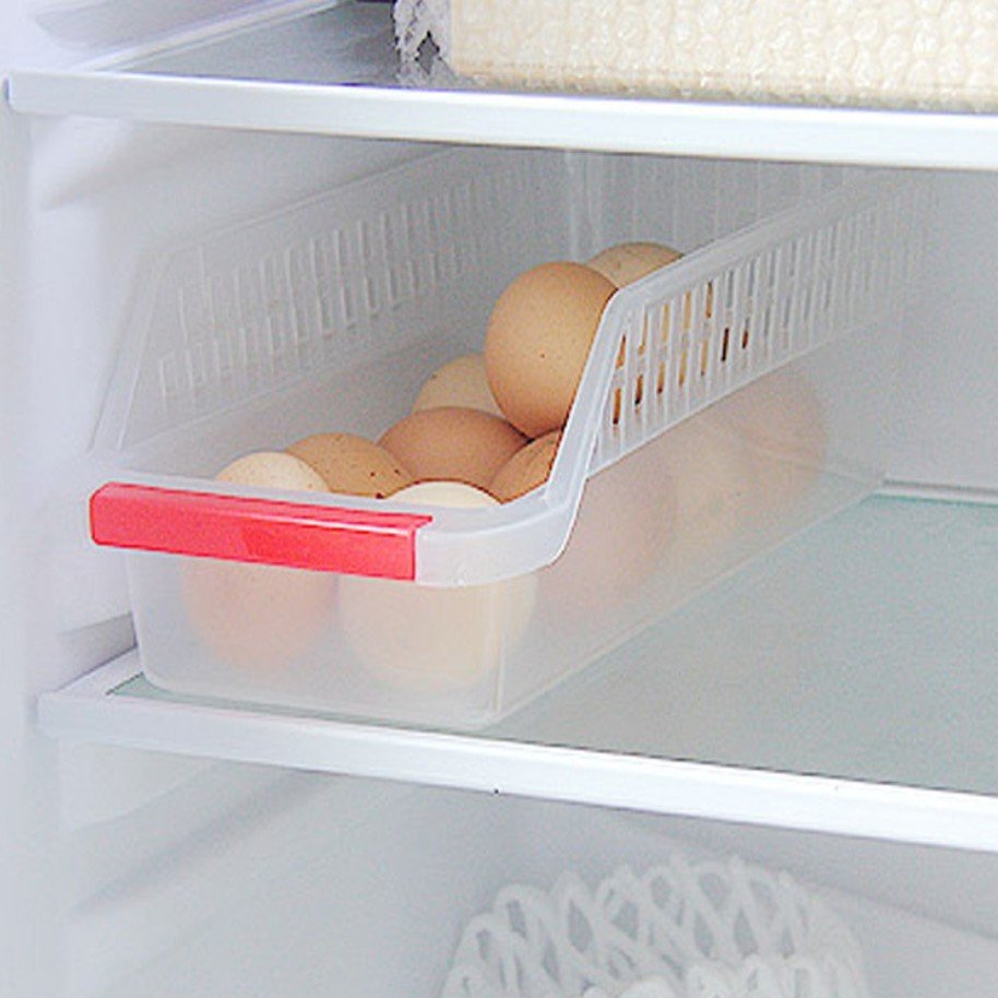 Multi-use Cheap Plastic Drawer Fridge Freezer Bin Organizer Storage Basket for Kitchen