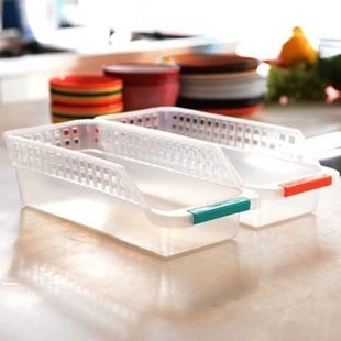 Multi-use Cheap Plastic Drawer Fridge Freezer Bin Organizer Storage Basket for Kitchen