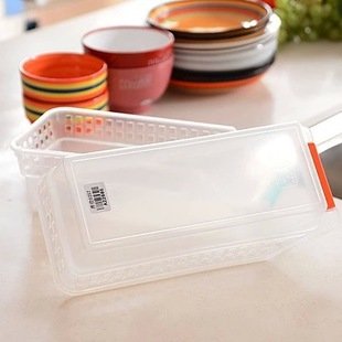 Multi-use Cheap Plastic Drawer Fridge Freezer Bin Organizer Storage Basket for Kitchen